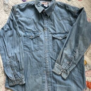 Imus Denim Button-Up Shirt Men’s Size Large